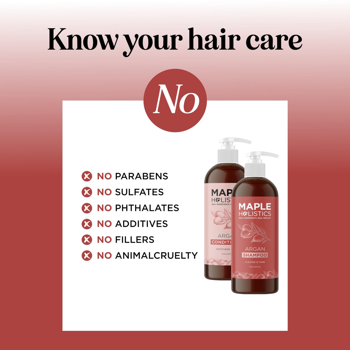 Maple Holistics conditioner creamy texture demonstrating smoothing hydration