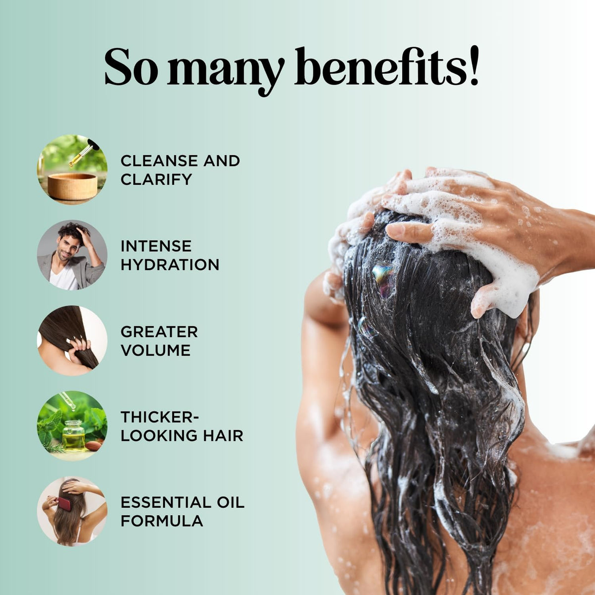 Maple Holistics bottle label close-up highlighting biotin and rosemary for fuller-looking hair