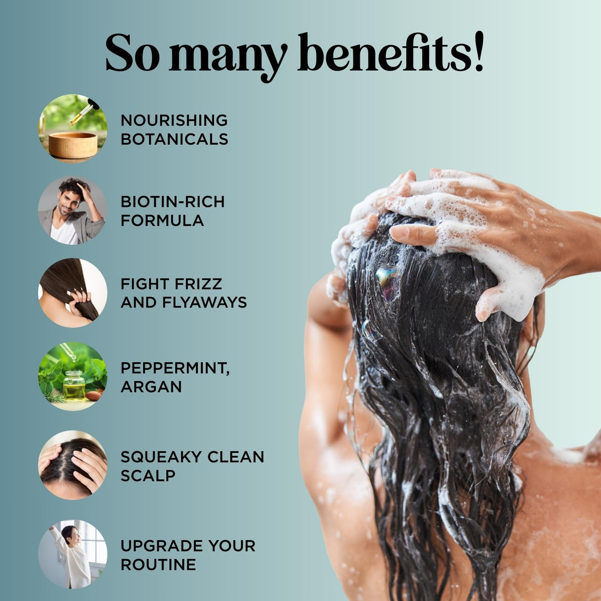 Maple Holistics label closeup listing biotin and botanical ingredients