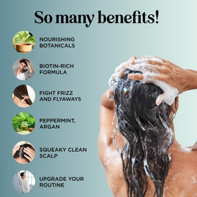 Maple Holistics label closeup listing biotin and botanical ingredients