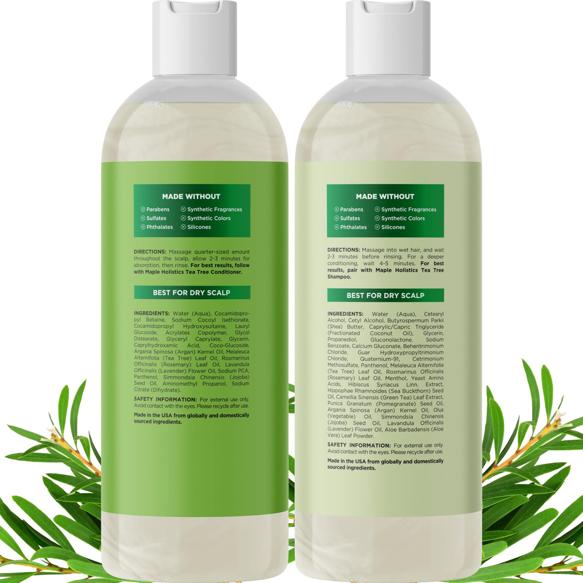 maple holistics bottles held in hand to show real size and travel-friendly benefit