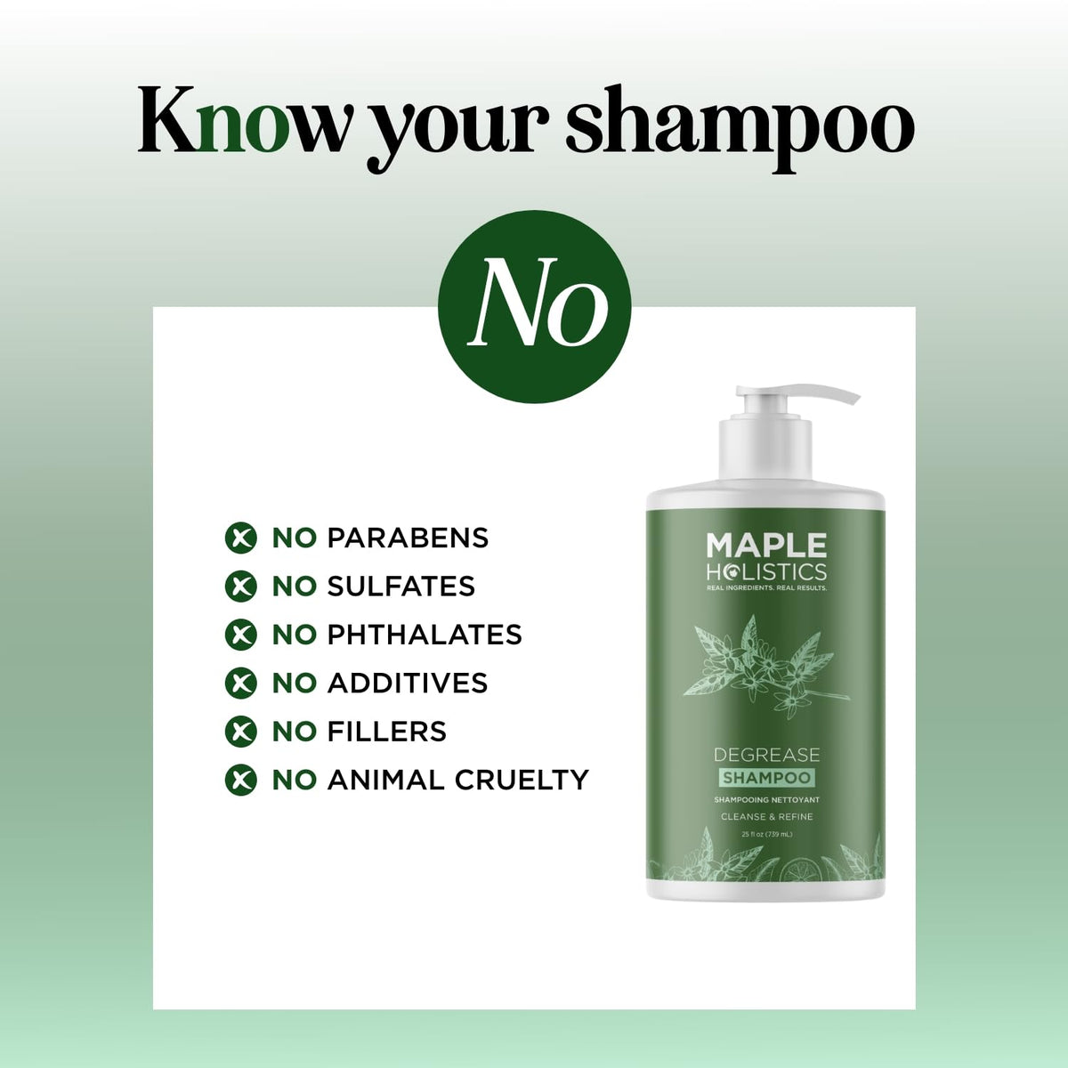 Maple Holistics shampoo foam texture demonstrating rich lather and cleanse