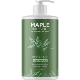 Maple Holistics front bottle view showing packaging and clarifying benefits