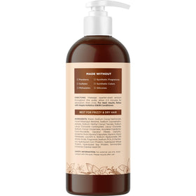 Maple Holistics close-up graphic of silk amino acids showing smoothing benefit