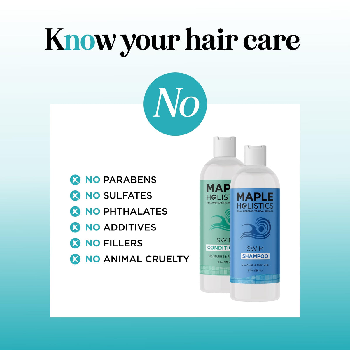 Maple Holistics conditioner bottle label view showing hydrating formula