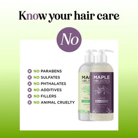 Maple Holistics conditioner cream close-up for smoothing and hydration