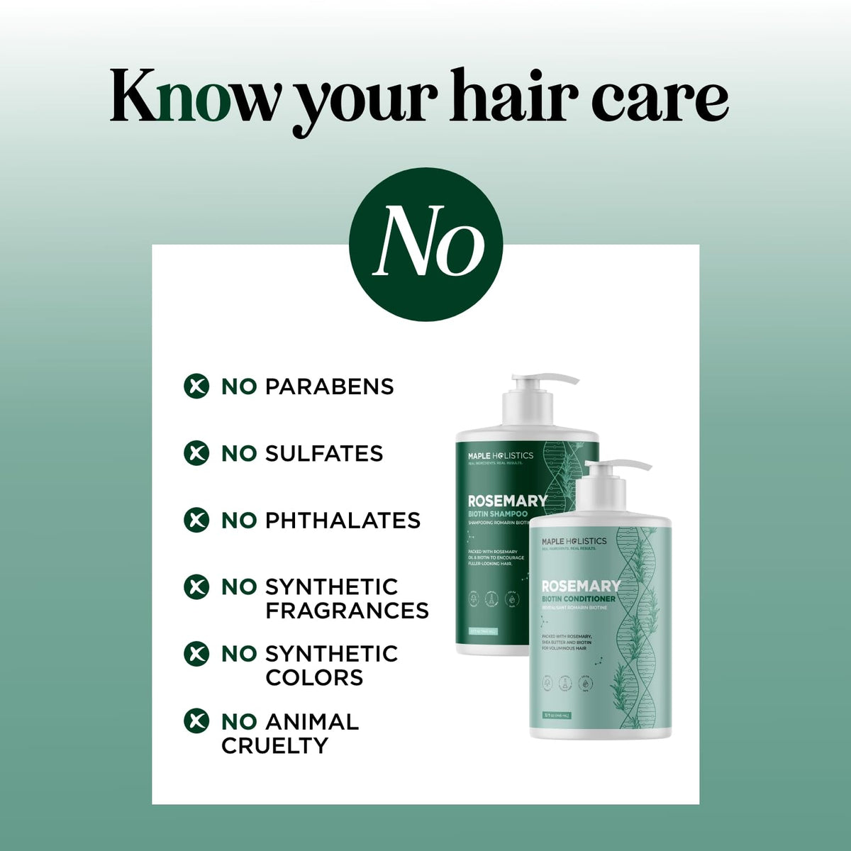 Maple Holistics conditioner creamy texture close-up, highlights smoothing and detangling