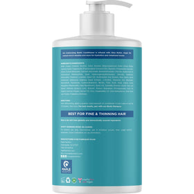 Maple Holistics bottle in hand showing 25 fl oz scale and travel-friendly size