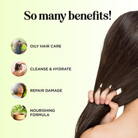 Maple Holistics conditioner texture close-up showing creamy hydration