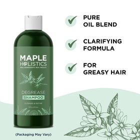 Maple Holistics rosemary lemon basil botanicals displayed to highlight natural clarifying ingredients