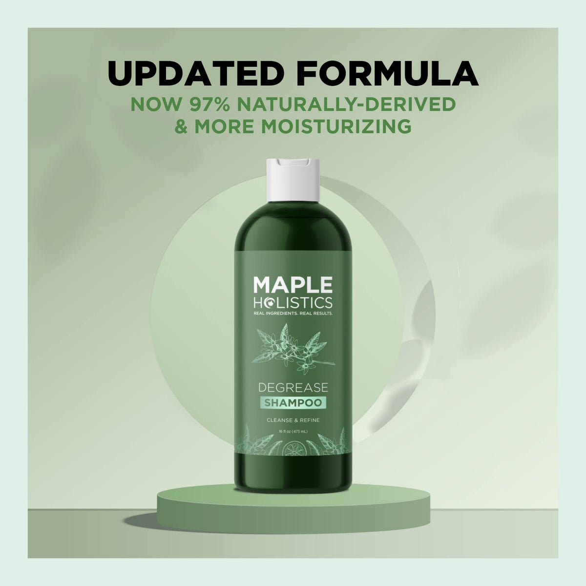 Maple Holistics lather texture photo showing gentle foam that lifts oil while preserving moisture