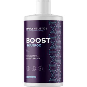Maple Holistics front bottle view showing clean volumizing packaging and benefits