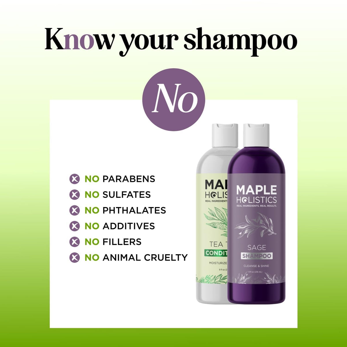 Maple Holistics hair after use showing smoother strands and improved shine benefit