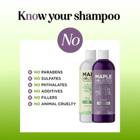 Maple Holistics hair after use showing smoother strands and improved shine benefit