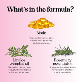 Maple Holistics rosemary and pomegranate ingredients showing natural refresh