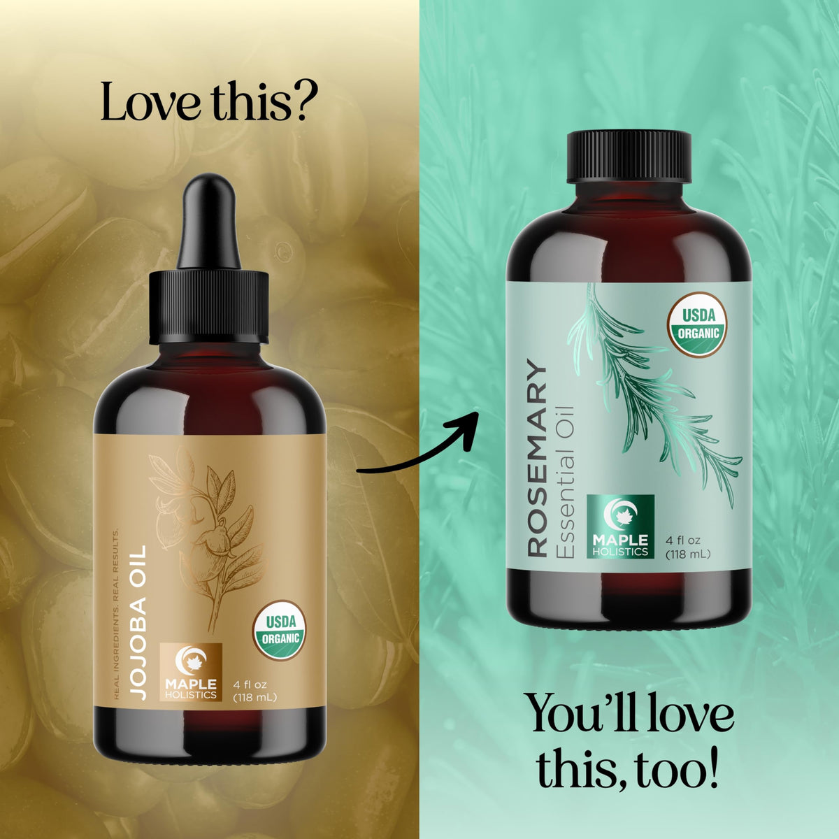 Maple Holistics jojoba oil massaged into scalp to soothe dryness and boost comfort