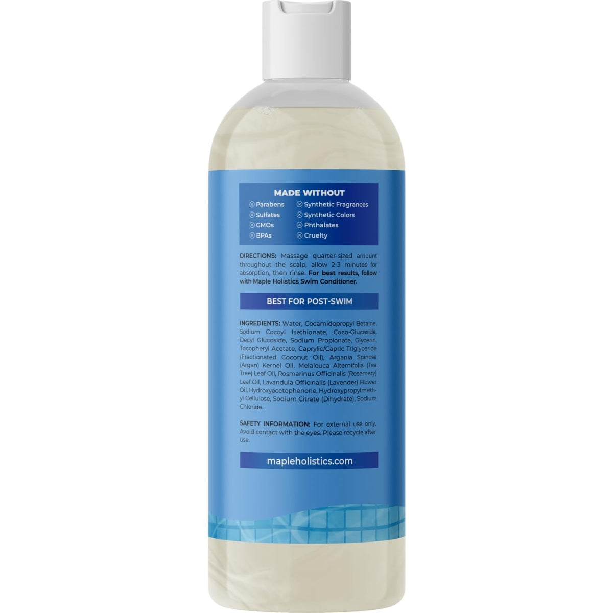 Maple Holistics used for kids at poolside showing gentle post-swim cleansing