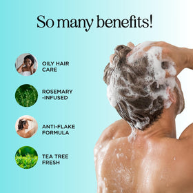 Maple Holistics ingredient label detail highlighting rosemary and tea tree oils