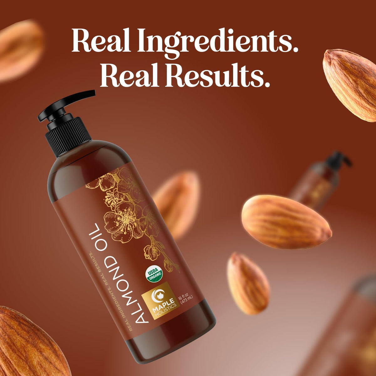 Maple Holistics bottle on vanity suggesting daily skin routine