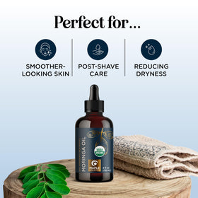 Maple Holistics moringa oil facial application at night for overnight hydration