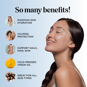 Maple Holistics moringa oil drops on hand showing lightweight texture benefit