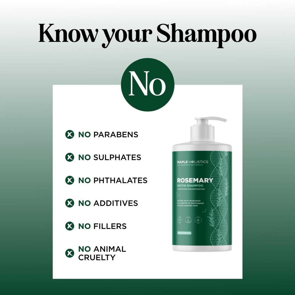 Maple Holistics shampoo texture poured and foaming for gentle cleanse