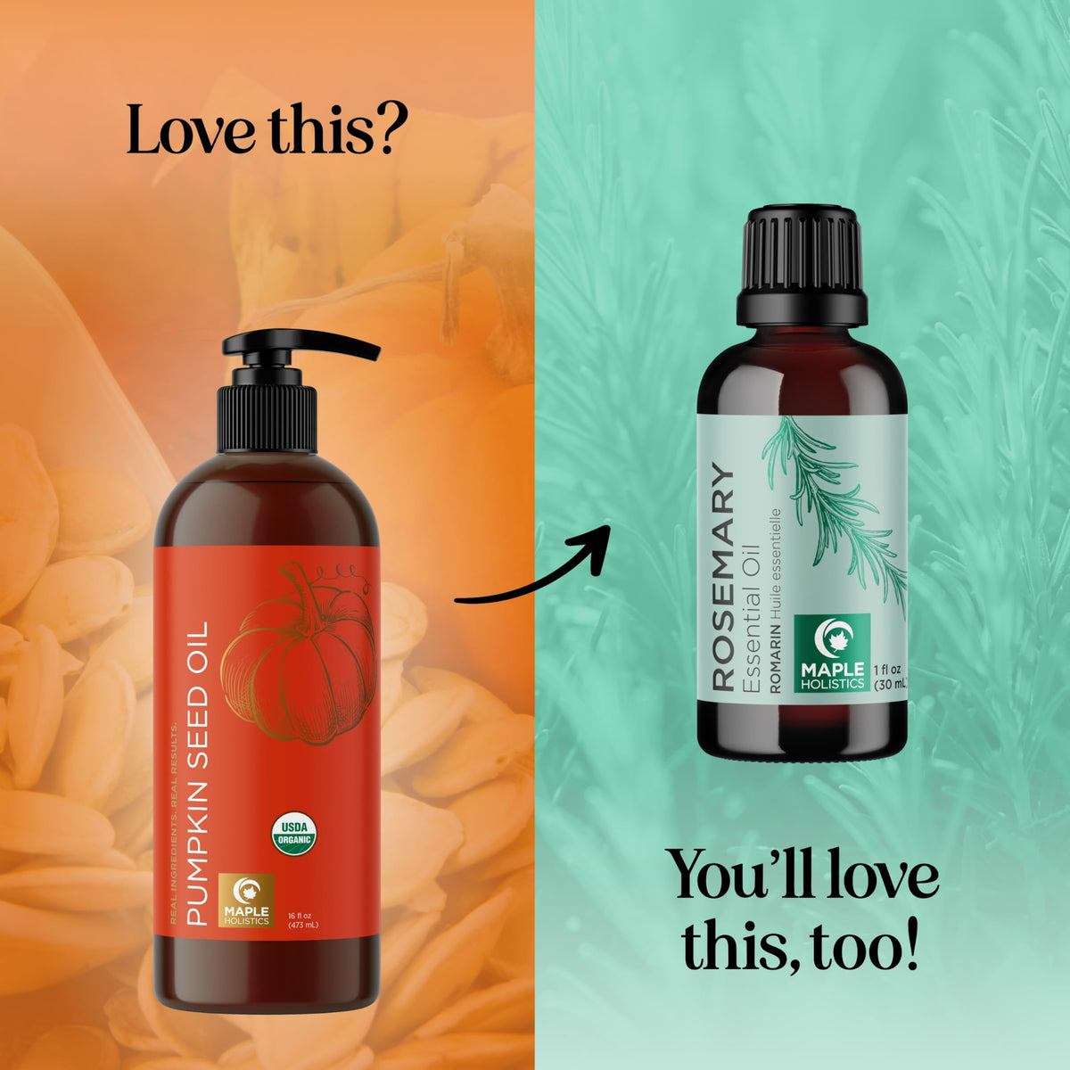 Maple Holistics oil dabbed on skin showing gentle facial moisturizing benefit