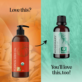Maple Holistics oil dabbed on skin showing gentle facial moisturizing benefit