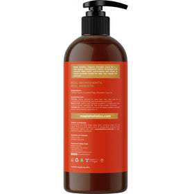 Maple Holistics oil applied to hair ends demonstrating hydration and reduced frizz