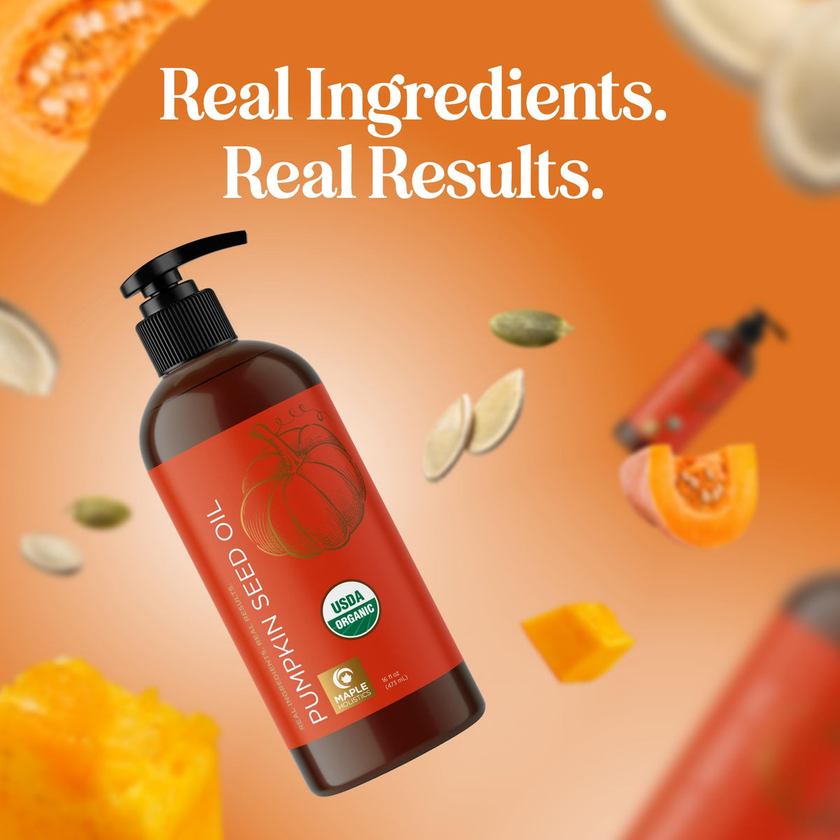 Maple Holistics bottle in bathroom setting illustrating everyday skincare routine