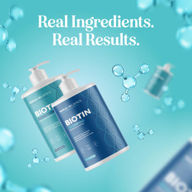 Maple Holistics hair before and after showing improved volume