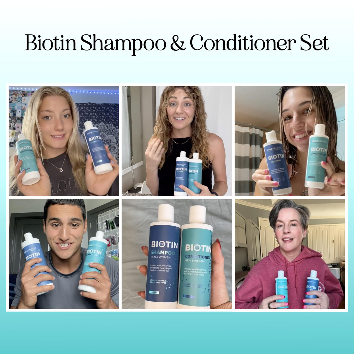 Maple Holistics shampoo pump close-up for easy dispensing and control