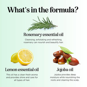Maple Holistics rosemary and lemon ingredients emphasizing refreshing scent