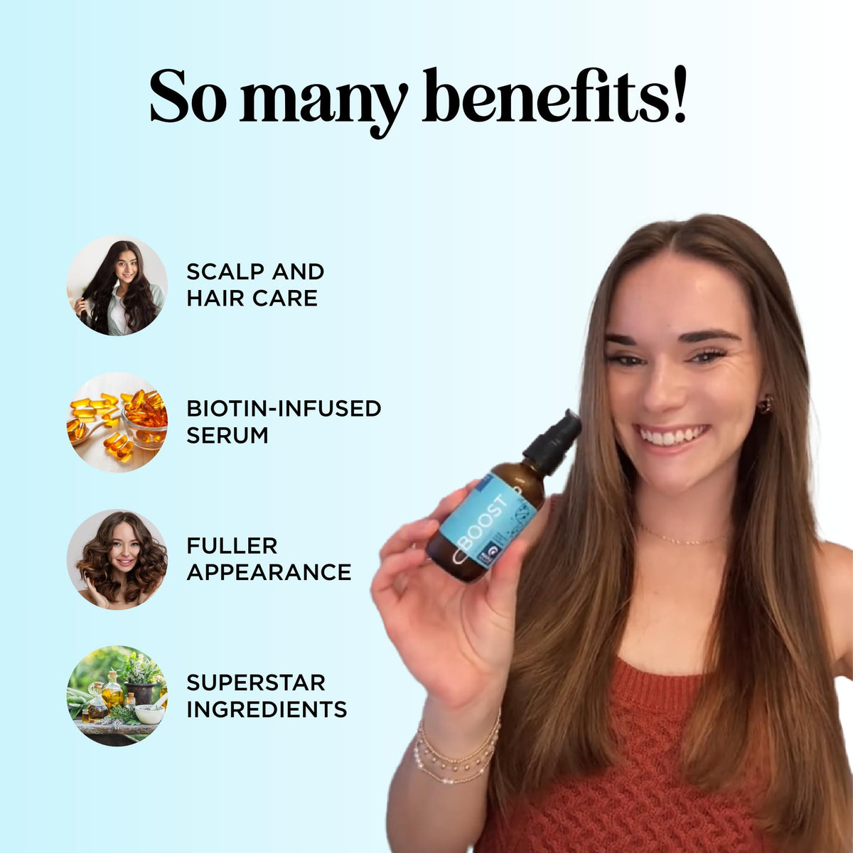 Maple Holistics serum texture on hand demonstrating lightweight absorption