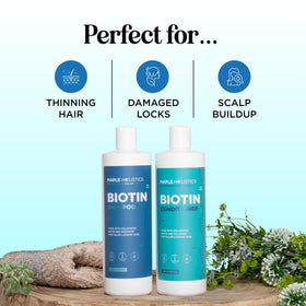 Maple Holistics shampoo lather on wet hair demonstrating gentle cleansing