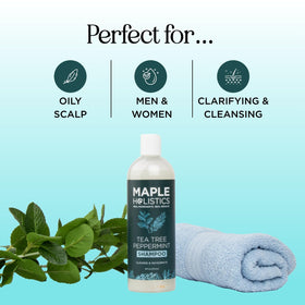 Maple Holistics shampoo texture close-up demonstrating gentle lather and cleansing