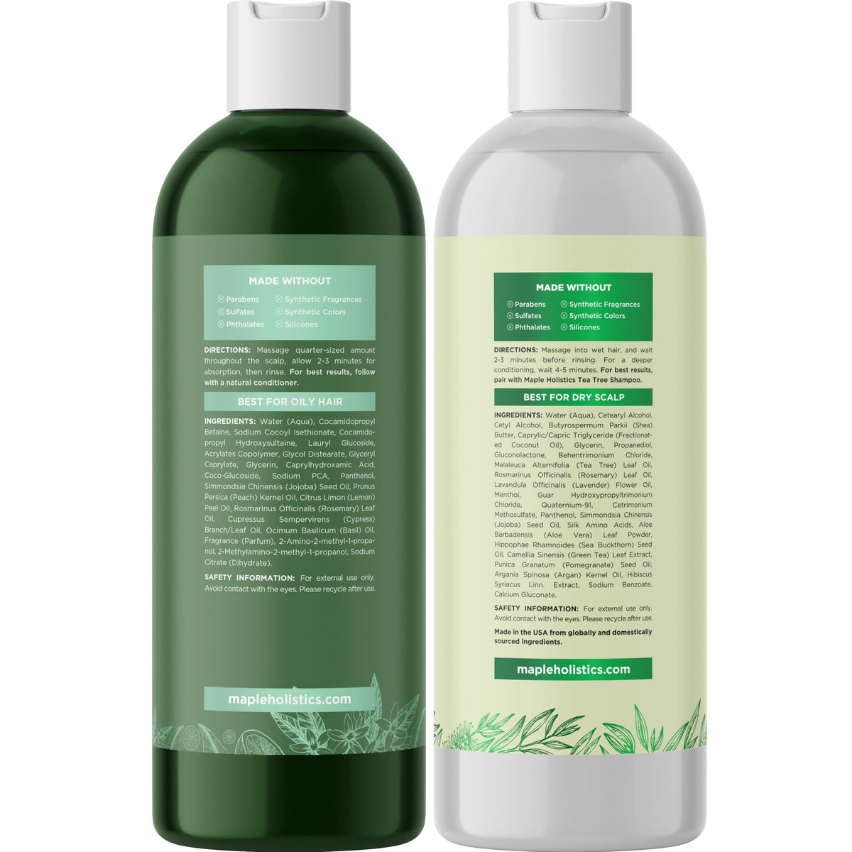 Maple Holistics size comparison in hand showing compact 8 fl oz convenience