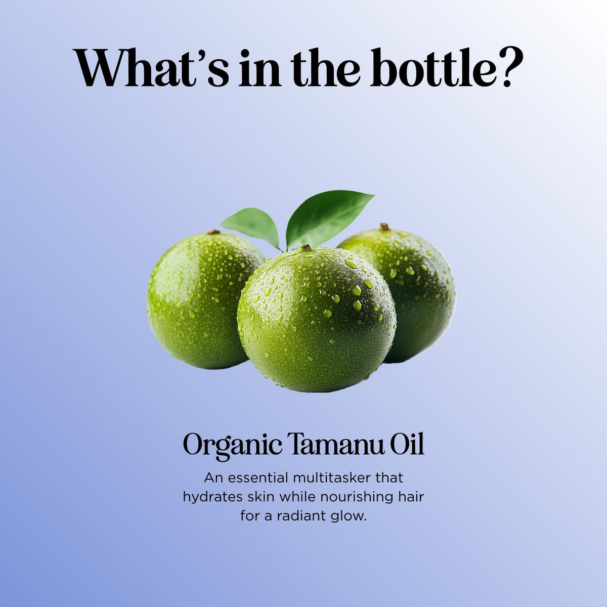 Maple Holistics oil applied to face from hands showing hydrating, nourishing effect
