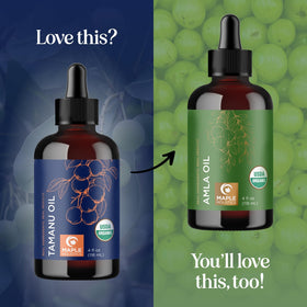 Maple Holistics label detail showing organic certification and ingredient transparency