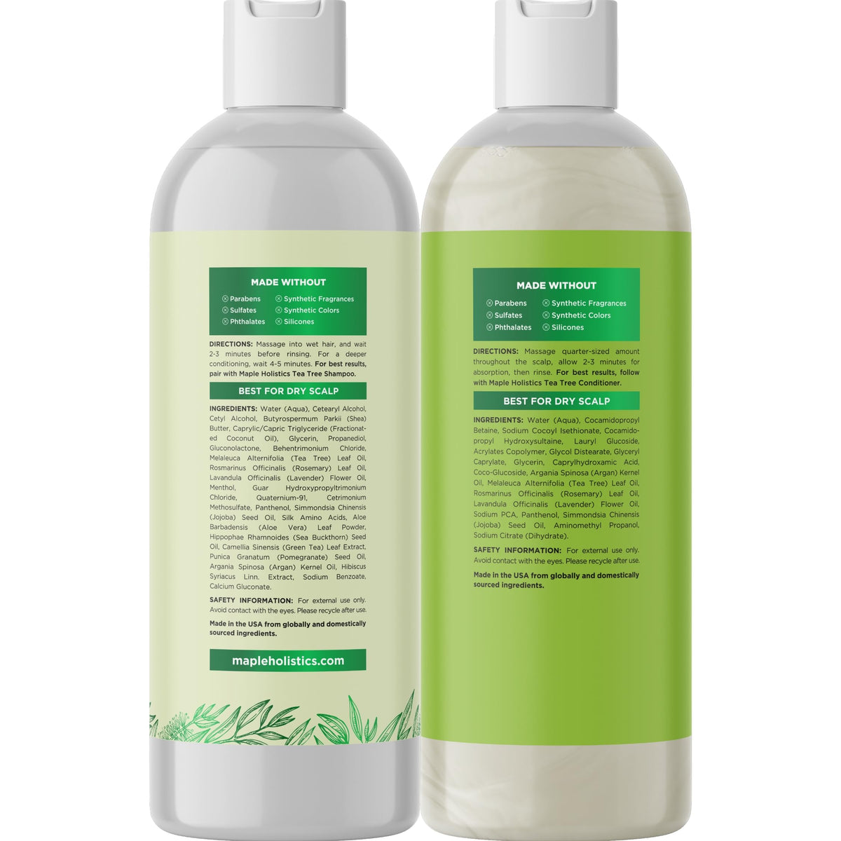 Maple Holistics bottles staged in bathroom setting conveying daily use convenience