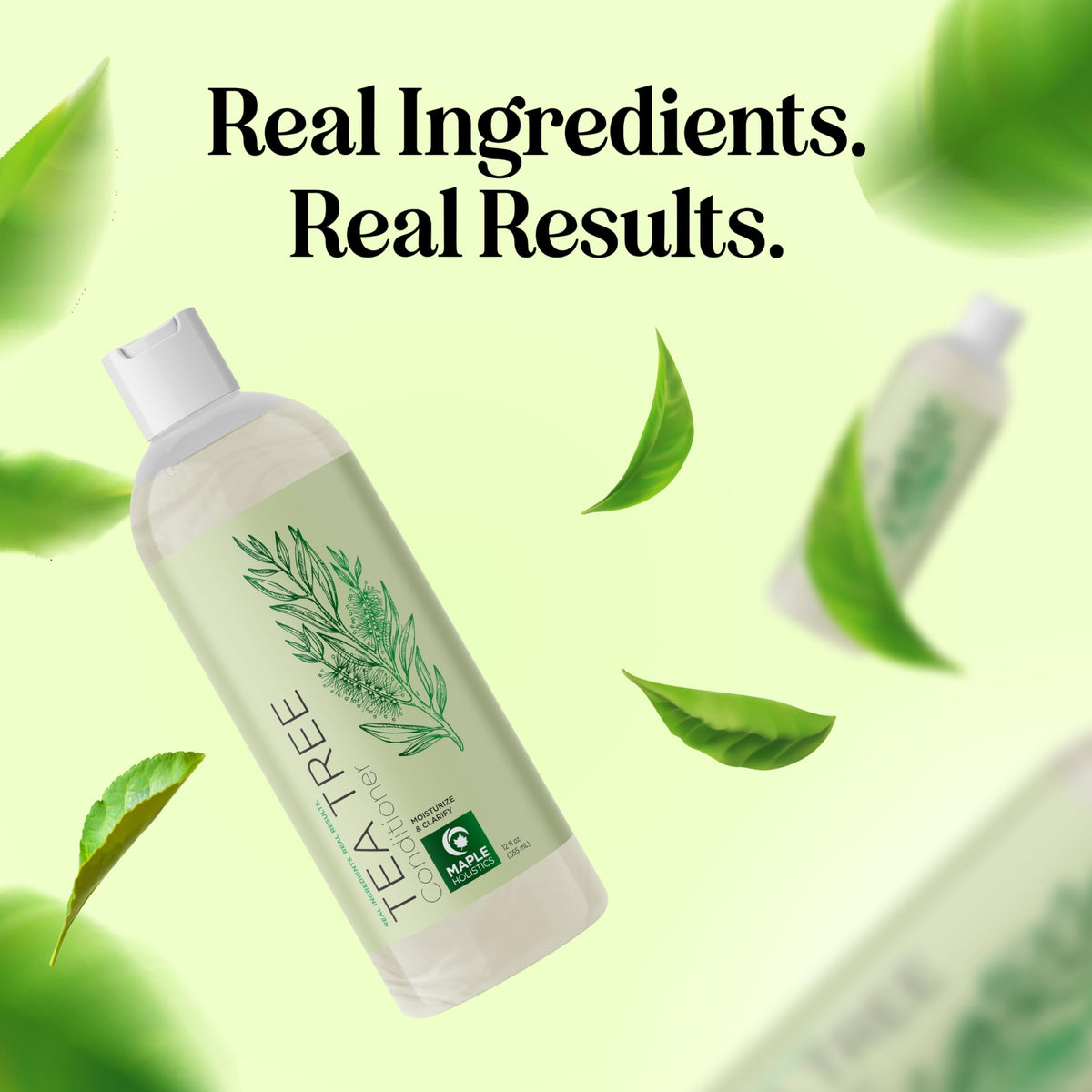 Maple Holistics creamy conditioner texture close-up for hydration
