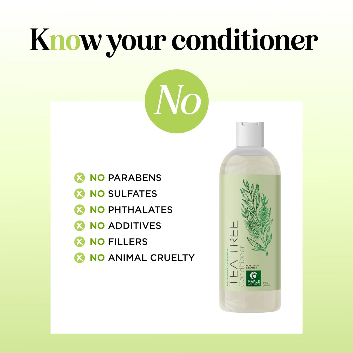 Maple Holistics conditioner displayed in a bathroom to inspire routine