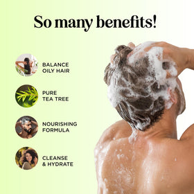 Maple Holistics conditioner flowing from bottle showing lightweight hydration benefit