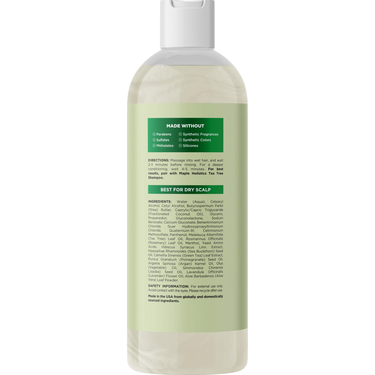 Maple Holistics pump dispensing conditioner for convenient use