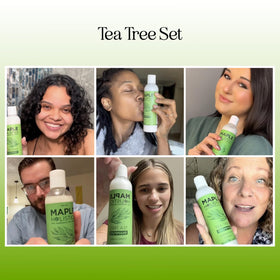 Maple Holistics pump dispensing shampoo demonstrating easy precise application