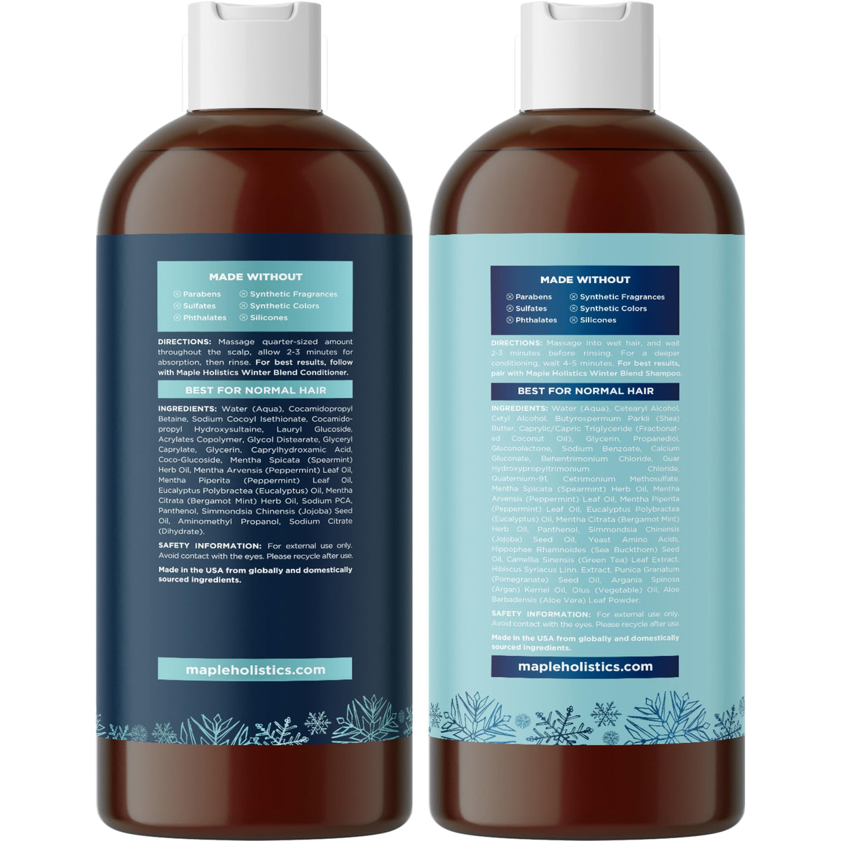 Maple Holistics conditioner texture close-up showing rich cream for detangling and hydration