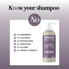 Maple Holistics creamy shampoo lather texture demonstrating gentle yet clarifying foam