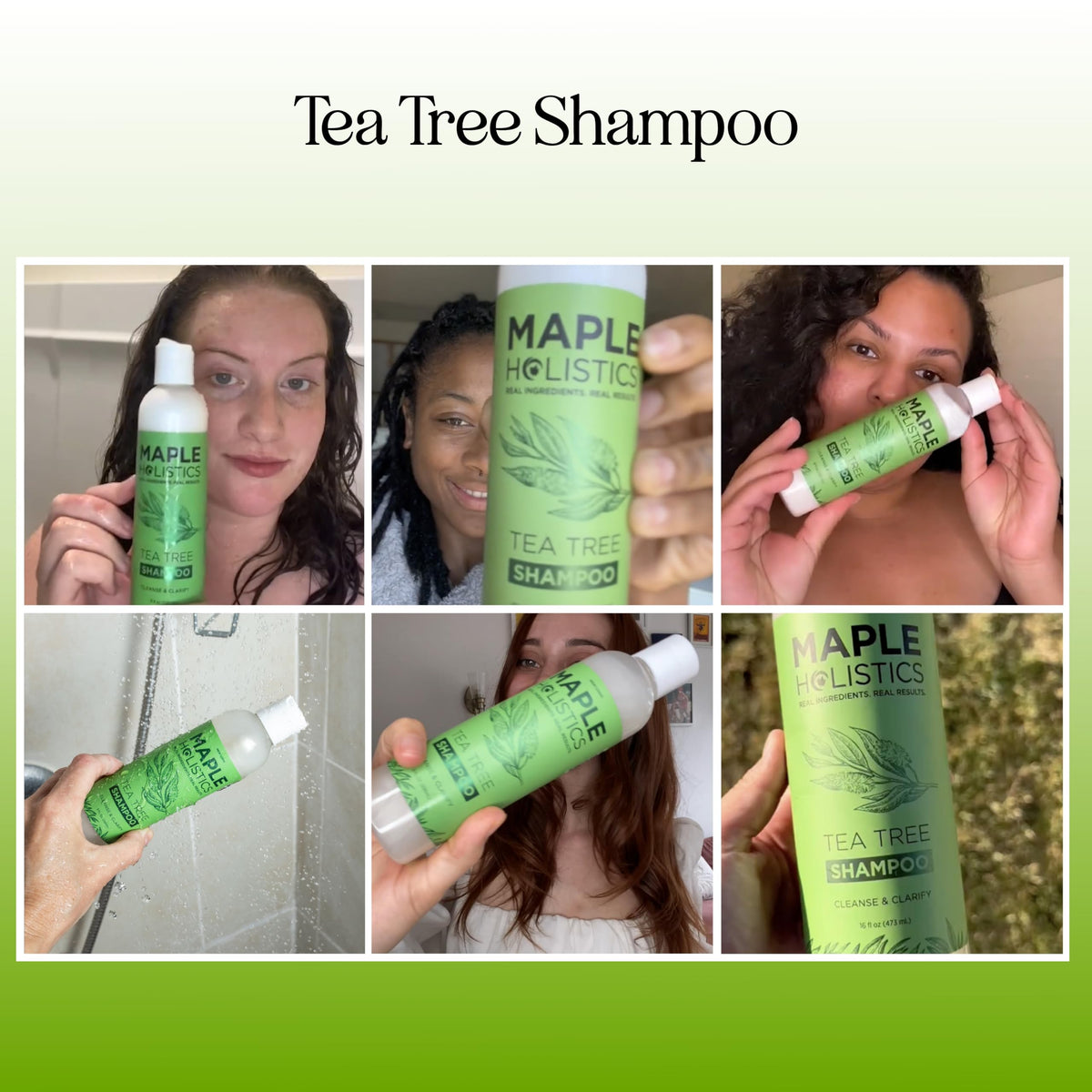 Maple Holistics shampoo lather texture highlighting foam for deep cleansing