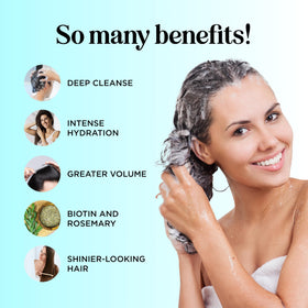 Maple Holistics shampoo lather texture demonstrating gentle foam and cleanse