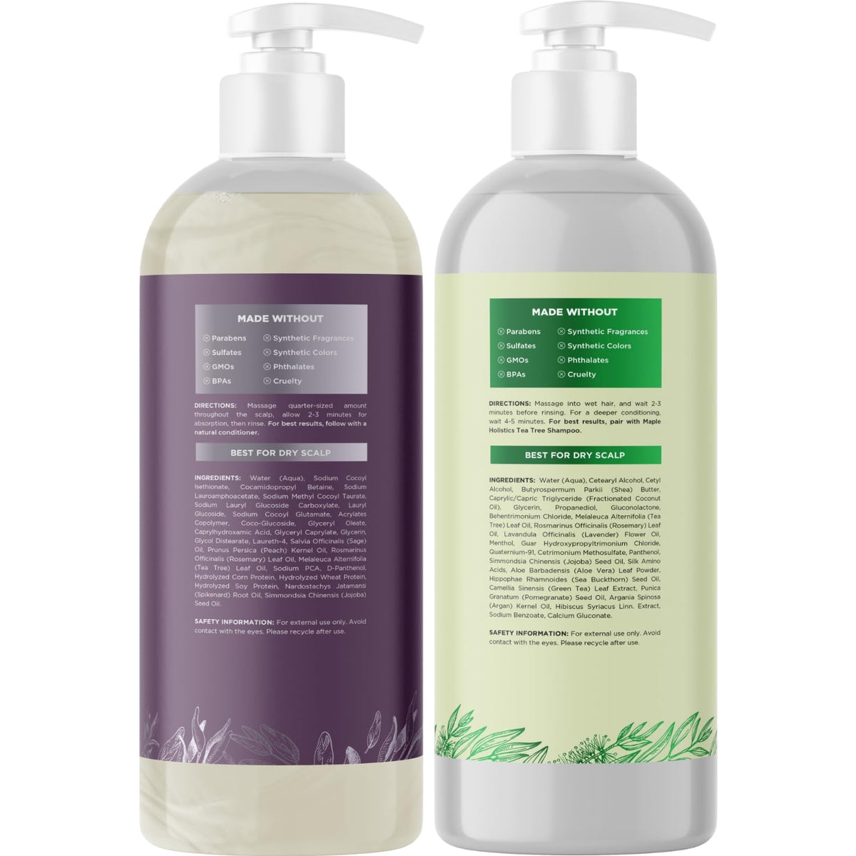 Maple Holistics shampoo lather under running water for effective rinsing